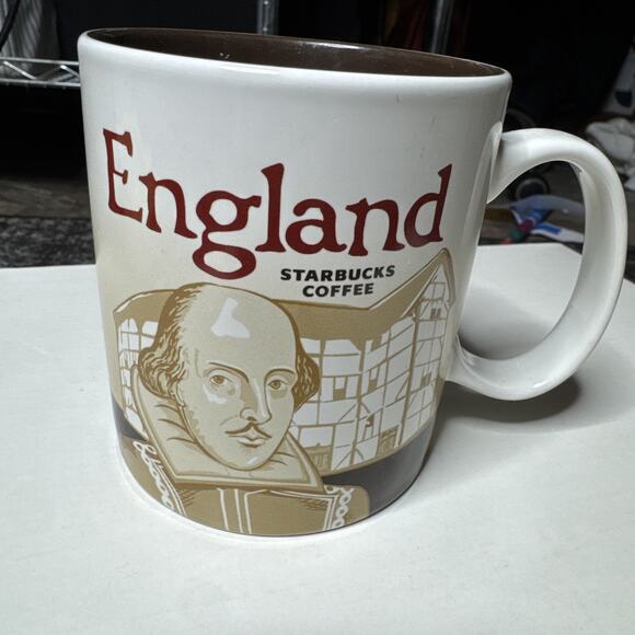 Starbucks Other - Starbucks England Global Icon City Shakespeare Coffee Mug Cup 16oz 2013